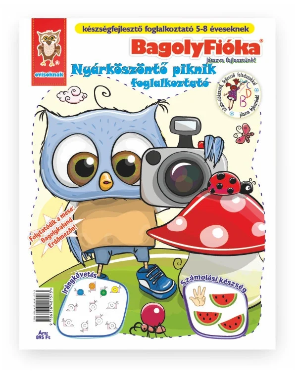 BagolyFióka kreatív foglalkoztató füzet – Nyárköszöntő piknik